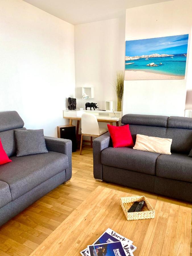 Grand T2 Standing Ajaccio Proche Centre Et Plages Vue Panoramique Parking Prive Exterior photo