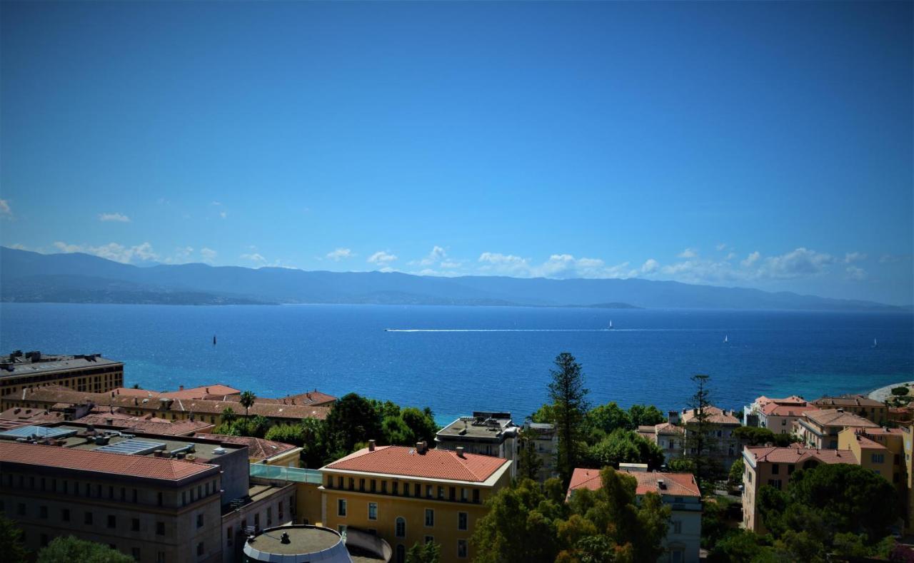 Grand T2 Standing Ajaccio Proche Centre Et Plages Vue Panoramique Parking Prive Exterior photo