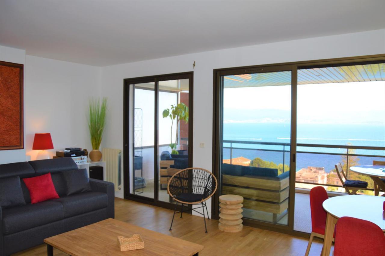 Grand T2 Standing Ajaccio Proche Centre Et Plages Vue Panoramique Parking Prive Exterior photo